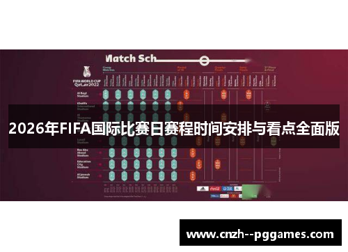 2026年FIFA国际比赛日赛程时间安排与看点全面版